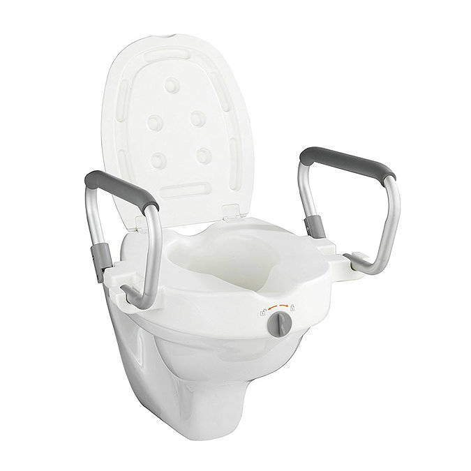 Wenko Raised Toilet Seat with Secura Support - 20924100 Large Image