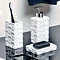 Wenko Relief Bath Accessories Set - White Large Image