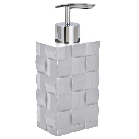 Wenko Relief White Soap Dispenser - 19423100 Large Image