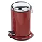 Wenko - Retoro 3 Litre Cosmetic Pedal Bin - Stainless Steel - Bordeaux Red - 18386100 Large Image