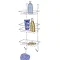 Wenko Revigo 3 Tier Shower Rack - Chrome - 16777100 Large Image