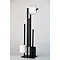 Wenko Rivalta Black Free Standing Toilet Brush + Roll Holder - 23708100  Profile Large Image