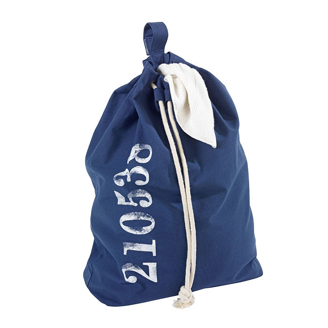Wenko Sailor Laundry Bag - Blue - 62041100 Profile Large Image
