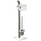 Wenko - Samona Standing WC Set - Grey - 20395100 Large Image