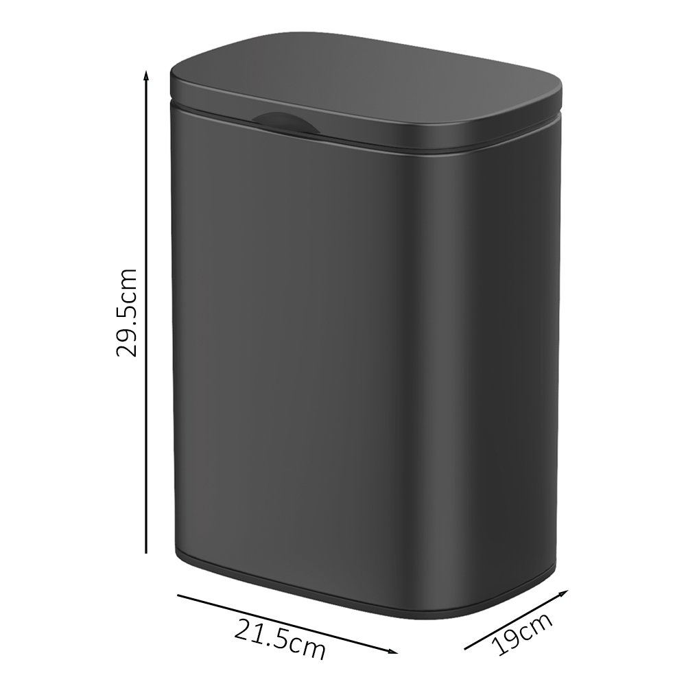 Wenko Sare Wall Mounted 5L Bin - Black