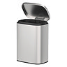 Wenko Sare Wall Mounted 5L Bin - Matt Stainless Steel