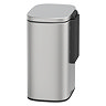 Wenko Sare Wall Mounted 5L Bin - Matt Stainless Steel
