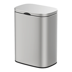 Wenko Sare Wall Mounted 5L Bin - Matt Stainless Steel