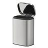 Wenko Sare Wall Mounted 5L Bin - Shiny Stainless Steel