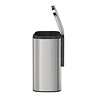 Wenko Sare Wall Mounted 5L Bin - Shiny Stainless Steel