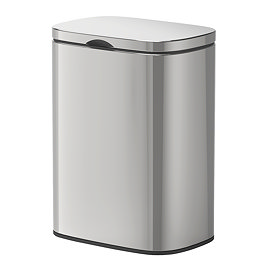 Wenko Sare Wall Mounted 5L Bin - Shiny Stainless Steel