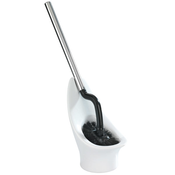 Wenko - Savelli Ceramic Toilet Brush Set - White - 20620100 Large Image