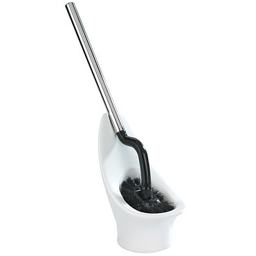 Wenko - Savelli Ceramic Toilet Brush Set - White - 20620100 Profile Large Image