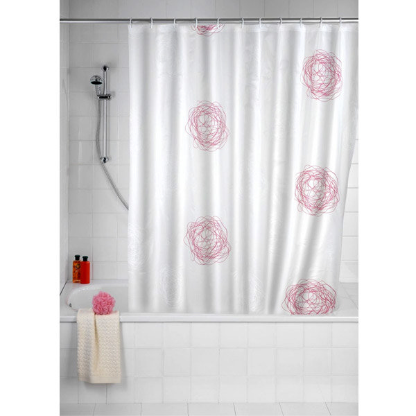 Wenko Scribble PEVA Shower Curtain - 180 x 200cm - 19505100 at Victorian Plumbing UK