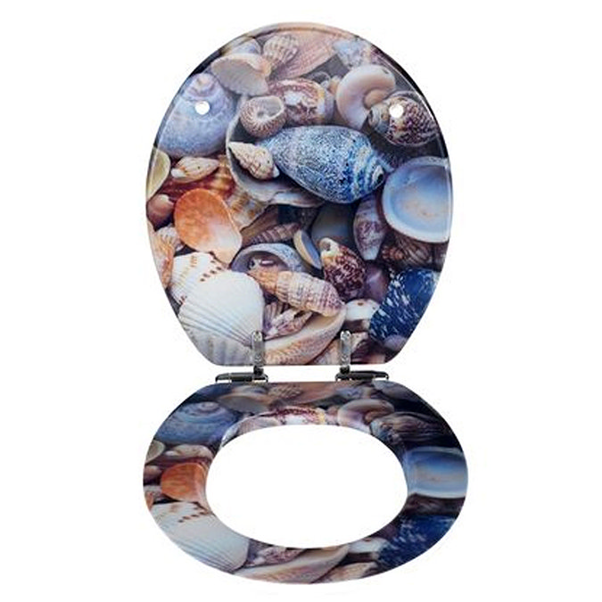 Wenko Sea Shell 3D Effect Soft Close Toilet Seat Profile Large Image