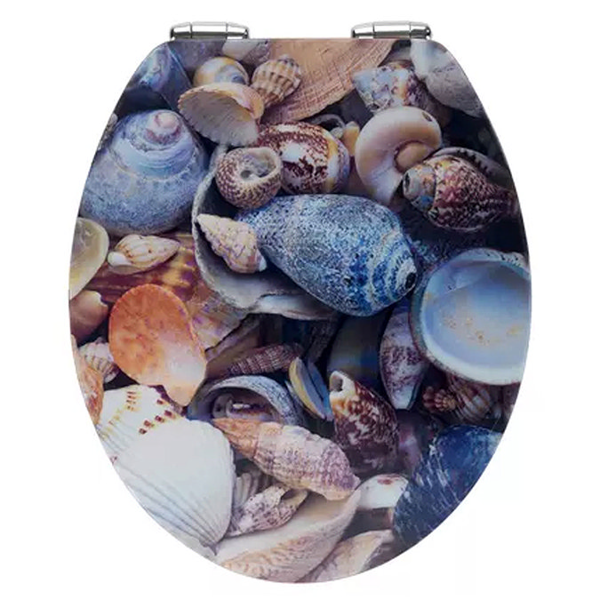 Wenko Sea Shell 3D Effect Soft Close Toilet Seat Large Image