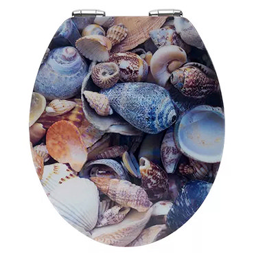 Wenko Sea Shell 3D Effect Soft Close Toilet Seat Profile Large Image