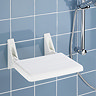 Wenko Secura Folding Shower Seat - White - 17937100 Profile Large Image