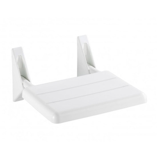 Wenko Secura Folding Shower Seat - White - 17937100 Large Image
