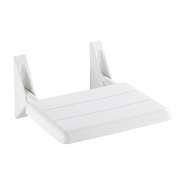 Wenko Secura Folding Shower Seat - White - 17937100 Profile Large Image