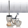 Wenko Silver Bathroom Accessories Set Profile Large Image