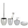 Wenko Silver Bathroom Accessories Set Large Image