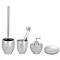 Wenko Silver Bathroom Accessories Set Large Image