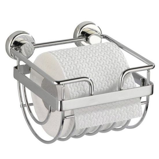 Wenko Sion Power-Loc Toilet Paper Holder - Chrome - 17822100 Large Image