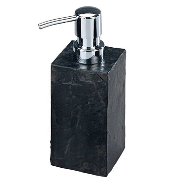 Wenko Slate Rock Soap Dispenser - 17921100 Profile Large Image