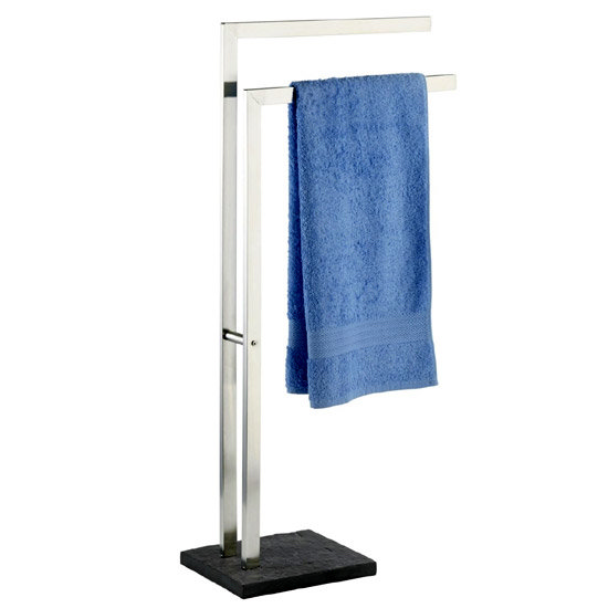 Wenko Slate Rock Towel and Clothes Stand - Stainless Steel - 18447100 Large Image