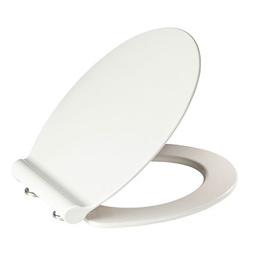 Wenko Slimline Soft Close Toilet Seat - White Profile Large Image