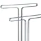 Wenko Sora Towel and Clothes Stand - Chrome/Black - 19506100 Profile Large Image