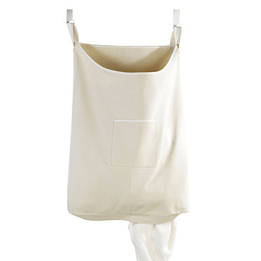 Wenko Space-Saving Laundry Bag - Beige Profile Large Image