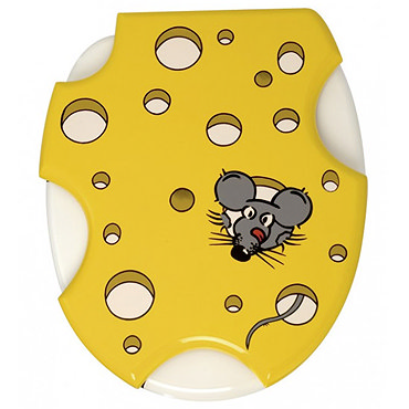 Wenko Speedy Mouse MDF Toilet Seat - 336831100 Profile Large Image