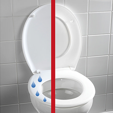 Wenko Splash Guard Soft-Close Toilet Seat - 21828100 Profile Large Image