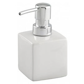 Wenko Square Ceramic Soap Dispenser - White - 17845100 Medium Image