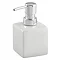 Wenko Square Ceramic Soap Dispenser - White - 17845100 Large Image