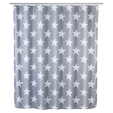 Wenko Stella Polyester Shower Curtain - W1800 x H2000mm  Profile Large Image