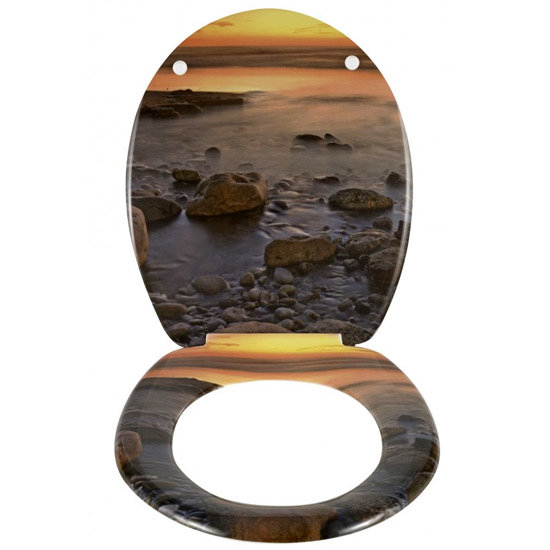 Wenko Stone Shore Duroplast Toilet Seat - 17612100 Profile Large Image