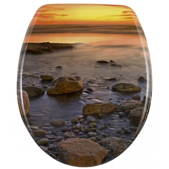 Wenko Stone Shore Duroplast Toilet Seat - 17612100 Large Image