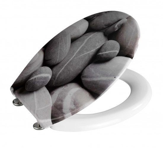 Wenko Stones Duroplast Toilet Seat 19549100 at Victorian Plumbing UK