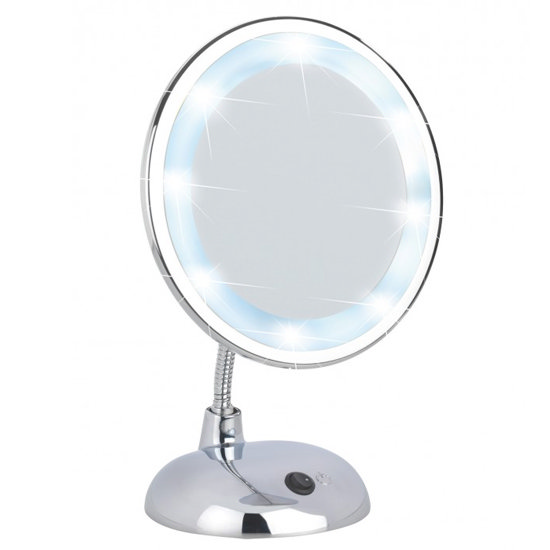 Wenko Style LED Comestic Mirror - 3x magnification - Chrome - 3656440100 Large Image