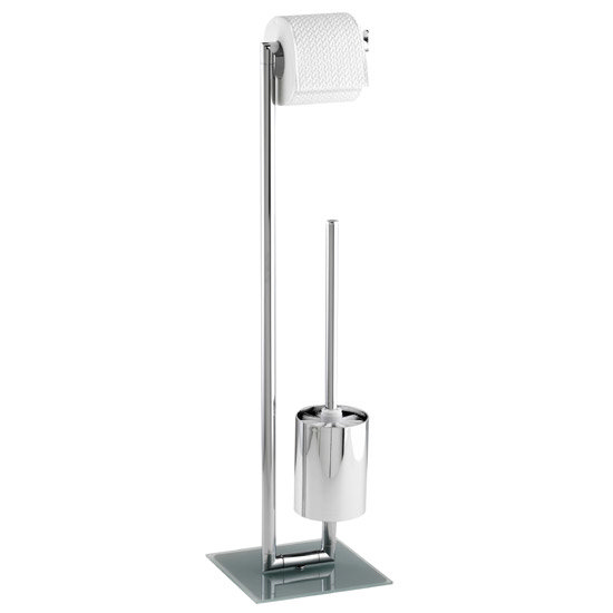 Wenko Style Standing WC Set - Chrome - 17773100 Large Image