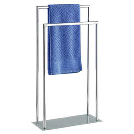 Wenko Style Towel and Clothes Stand - Chrome - 17775100 Medium Image