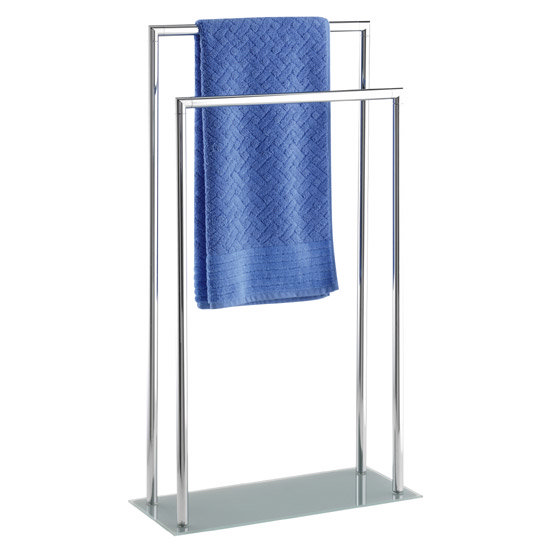 Wenko Style Towel and Clothes Stand - Chrome - 17775100 Large Image