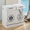 Wenko Sylt Maritime Design Double Laundry Bin Profile Large Image
