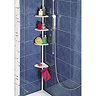 Wenko Telescopic Shower Corner Compact - White - 3201010100 Profile Large Image