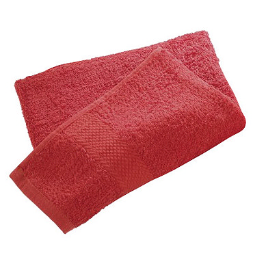Wenko Terry Cotton Shower Towel - 700 x 1400mm - Red - 19527100  Profile Large Image
