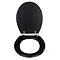 Wenko Topic Hand-made Polyresin Toilet Seat - Black - 18924100 Feature Large Image