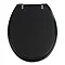 Wenko Topic Hand-made Polyresin Toilet Seat - Black - 18924100 Large Image